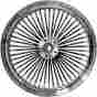 04855351809bsab 0204-0368 Drag Specialties Fat Daddy Black 50 Spoke Radially Laced Rear Wheel