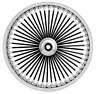 042335-845-om-blksp-abs-t Ride Wright Wheels Inc Omega Spoke Front Wheel