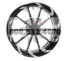 1202-7106r-xla-bm Xtreme Machine Harley Davidson Xm Black Cut 21x3.5 Launch Dual Disc Front Wheel 08-13 Flh Flt