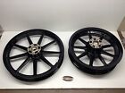 19x2.15 Harley-davidson Harley Davidson Black Front Rear Mag Wheels Fxr Dyna Sportster 16x3