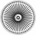 04235-45-1 21x3.5 Om-blksp-t Ride Wright Wheels Inc Omega Black 50 Spoke Front Wheel Dual Disc