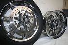 409000067-43300059 Harley Davidson Genuine Oem Custom Chrome Chisel Wheels Touring Flhx
