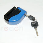 602668151607 Blue Security Motorcycle Bike Wheel Lock Safety Alarm