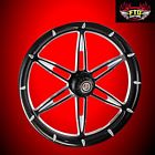 6ix-shooter-bc-30-fl-08-19 Ftd Customs Harley Black Contrast Front Wheel Floating Rotors Shooter