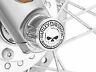 8036134 Harley Willie Skull Front Axle Nut Cover Kit Softail Touring