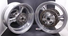 43212-01 Aftermarket 02 Harley-davidson V-rod Custom Aluminium Front And Rear Wheel Set