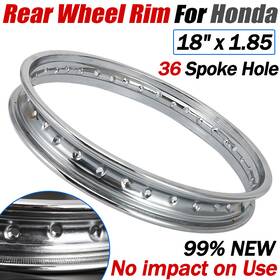 42701-286-003 Alpha Rider 18 Inch Rear Wheel Rim 36 Spoke Holes For Honda Cb160 Cb250 Cb350 Cb400f Sl350 Xl175