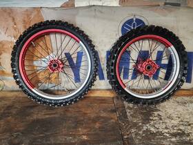 Alpina 7485o233 19-21 Crf250r Rare Front And Rear Wheel Set Rim W Tires Crf 250r Crf450r