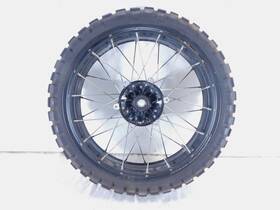 2b001445 Aprilia 2016-2017 Caponord 1200 Rally Black Laced Front Wheel Rim And Tire 19 Inch X3