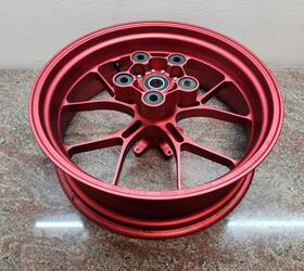 2b006304 Aprilia 2011-2019 Tuono Rsv4 Rear Forged Wheel Rim Red Oem