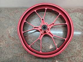 2b0058765 Aprilia 3.5x17 2009-2019 Rsv4 Tuono V4 Front Forged Wheel Rim Red Oem Bent