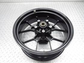 860602 Aprilia 2009 08 09 Sl750 Shiver 750 Oem Rear Wheel Rim Straight Video 17x6