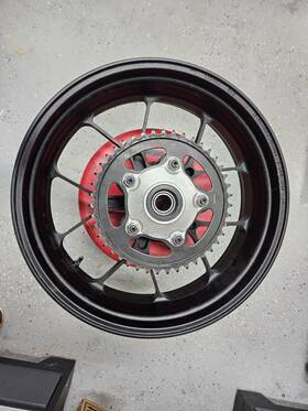 895410 Aprilia Rsv4 Forged Rear Wheel And Sprocket Carrier 895410 Aprilia Rsv4 Forged Rear Wheel And Sprocket Carrier