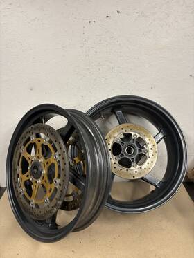 Cod-aai-510 Aprilia Front Rear Back Rim Tuono 1000 2003 2004 Wheel Oem Straight #0138
