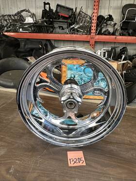 73432 Big Dog Harley Wide Tire Chrome Mag Rear Wheel Chopper 18x8.5 18 Inch 8.5 Blems