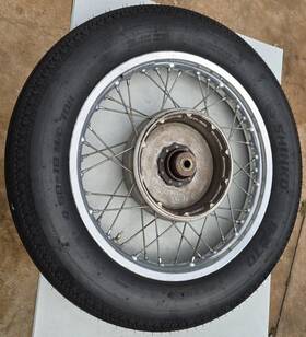 1230.329.1 Bmw 71 R75/5 Rear Wheel R75 /5 /6 /7 R60 R90 R100 Weinmann Drum Brake Front 19