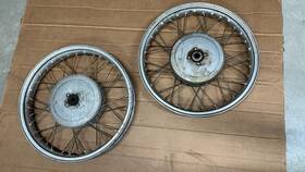 23456 Bmw R25/2 R25/3 R26 R27 Weinemann 2 Wheel Rims 19 X 3.00