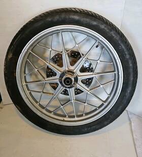 32493200 Bmw Airhead R100 Front Rim Tire Rotor Wheel