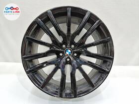 36118090013 Bmw 2019-2025 X5 G05 Wheel Rim 9.5x22h2 Multi Spoke With Center Cap Black Oem