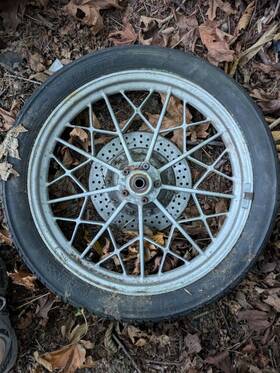 36311238055 Bmw R65 Front Wheel Rim Straight Snowflake 18 Inch X 1.85