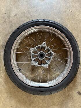 36317664712 Bmw 2009 08-09 R1200gs Front Wheel Rim 19x2.5 Slight Wobble Video Oem