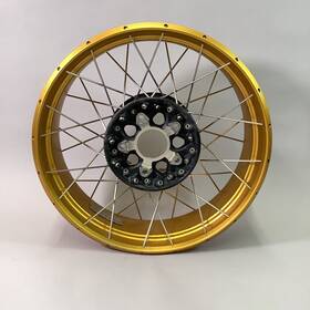 36318404333 Bmw Rear Motorcycle Gold 17x4.5 Cross-spoke Wheel For R1250gs Models
