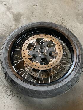 36318414957 Bmw R18 First Edition Front Wheel Cross Spoke Discs Axel - 1700 Miles
