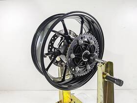 36318551414 Bmw 2016 F800r K73 Straight Black Rear Wheel Rim 17x5.5 36318551414 Bmw 2016 F800r K73 Straight Black Rear Wheel Rim 17x5.5