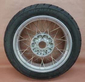 7664734 Bmw 2007 07-09 R1200gs Rear Michelin Tire Rim Wheel 150/70 R17