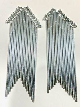 7108-9000 Bridgestone 350 Motorcycle Spoke And Nipple Set - Front Or Rear 7108-9000 Bridgestone 350 Motorcycle Spoke And Nipple Set - Front Or Rear