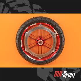 G0110.02a8aycc Buell 04-07 2007 Firebolt Xb12 Oem Front Wheel Rim Rotor Tire Assembly