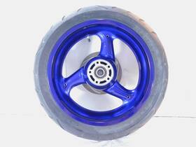 G0309.gyt Buell 1999 X1 Lightning Limited Edition Blue Cast 3 Spoke Rear Wheel Rim And Tire