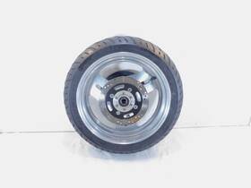 G0400.8a Buell 1995 And 1996 M2 Thunderbolt Silver Rear Wheel Rim Tire With Sprocket
