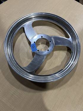 8321880 Carriage Works Harley Inch Blade Chrome Billet Aluminum Wheel 20x2.5 No Hub