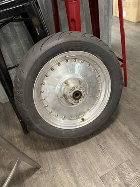 051502 Centerline Harley Fxrdg Fxstc Fxr Fxdg Front Rim And Tire Aluminum Spun Disc Glide