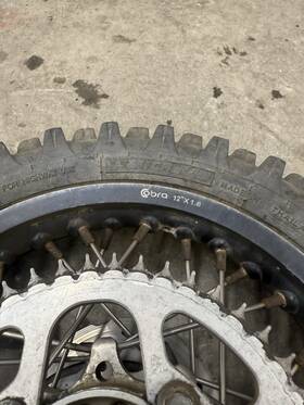 Cx65 Cobra 14x1.4 12x1.6 2012 Rear Wheel
