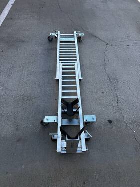 Gd-3500 Condor Motorcycle Dolly 1300lb Adjustable Garage Stand With Casters And Chock Usa