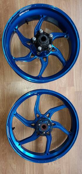 Core Moto S1kr3a6-asblu Apex-6 Forged Wheels Bmw S1000rr/m1000rr 2020 Satin Blue