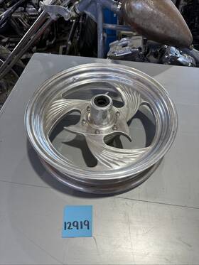98765-321 Custom Harley Front Mag Wheel Aluminum 16 Inch X 3.25 Hurricane Softail Billet Pro