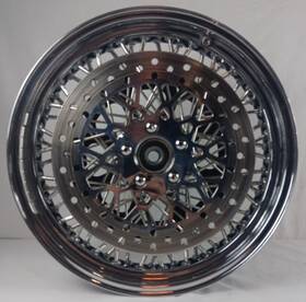 M16321336 Dna For Harley 16 X 3.5-40 Spoke Rear Wheel Rim With Pulley And Rotor