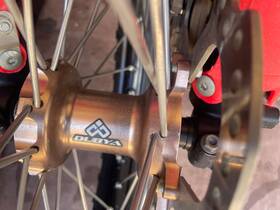 2003-cr250 Dubya Front And Rear Wheel Magnesium Color Hub Black D.i.d Dirtstar Rim Tires
