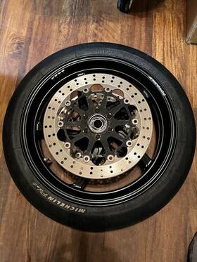 30.2052.01 Ducati Monster 800 S2r Marchesini Front Wheel Oem Rotors And Slick Tire