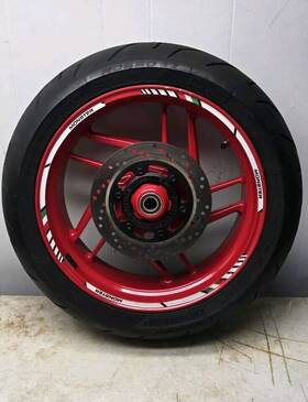 50222031ab Ducati 17-20 Rear Wheel Set 797 Monster Original Tire Rim Rotor Track Street