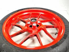 B5951735 Ducati 2022 Monster 937 Plus Front Wheel Rim Straight No Tire 17 Inch X 3.5 Red