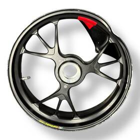 E060.05 Ducati 2018-2024 Panigale V4 S R Sp Sp2 Marchesini Forged Rear Rim Black Damaged
