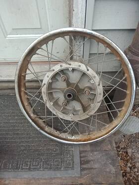 065744 Dunlop Oem Norton Commando 750 850 Rear Wheel Rim Triumph