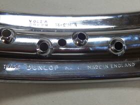 37-0270 Dunlop W270 Wm3-19 Rim Rear Triumph Bsa Trident Rocket 3 A75 T150 750