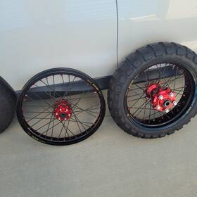Mt4.25 Excel M/cx18 Front And Rear Wheels Takasago Rims Haan Hubs Shinko Tire Enduro M/c
