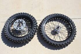 70009110044 Faster Usa 2023 Ktm 85 Sx Takasago Excel Front And Rear Rim Wheel Spokes Hub 0867