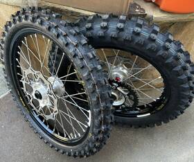 Fasterusa 2500990104468 Excel Takasago Rim Ktm Husqvarna Wheel Set 21/18 Complete Tire And Rotor